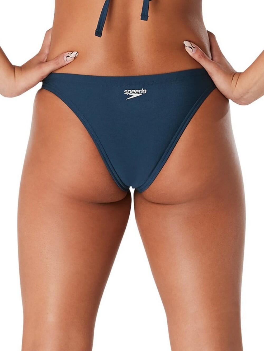 Speedo Navy Blue Cheeky Swim Bottoms Size Large New